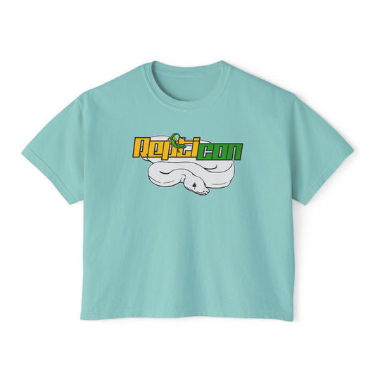 Repticon Women's Boxy Tee w/ White Ball Python
