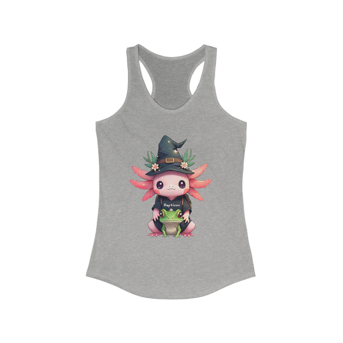 Repticon Women's Ideal Racerback Tank w/ Axolotl