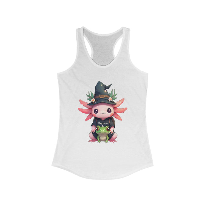 Repticon Women's Ideal Racerback Tank w/ Axolotl