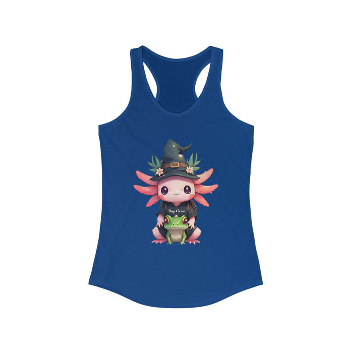 Repticon Women's Ideal Racerback Tank w/ Axolotl