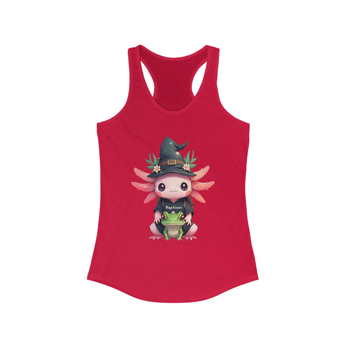 Repticon Women's Ideal Racerback Tank w/ Axolotl