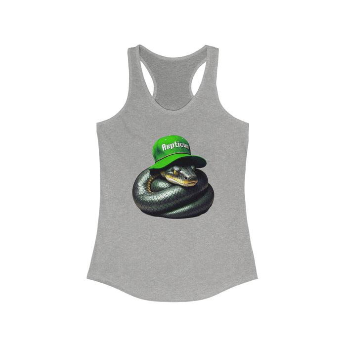 Repticon Women's Ideal Racerback Tank w/ Black Snake