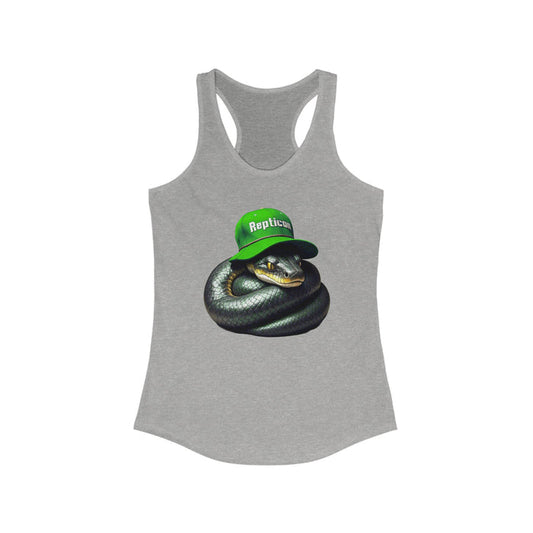 Repticon Women's Ideal Racerback Tank w/ Black Snake