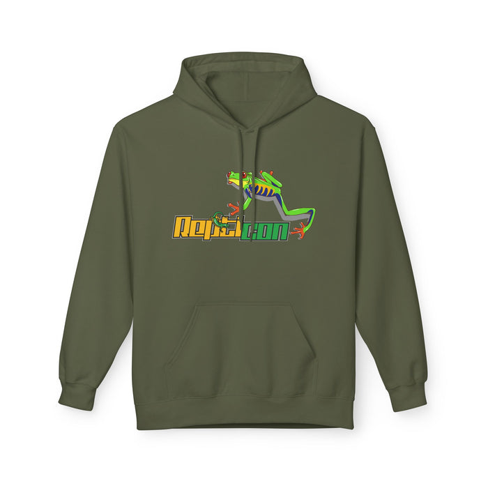 Repticon Women's Midweight Softstyle Fleece Hoodie Red-Eyed Tree Frog
