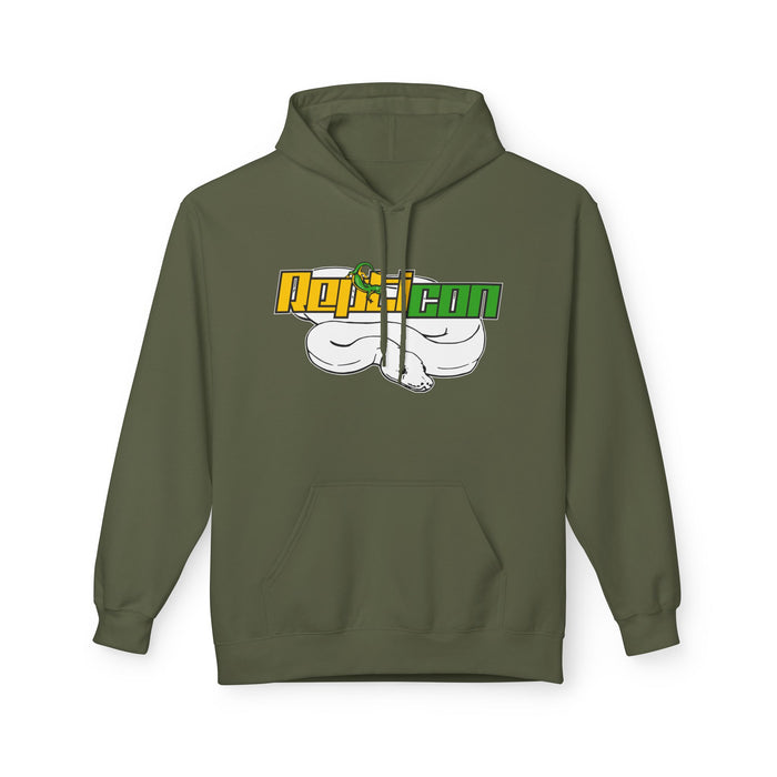 Repticon Women's Midweight Softstyle Fleece Hoodie w/ White Ball Python