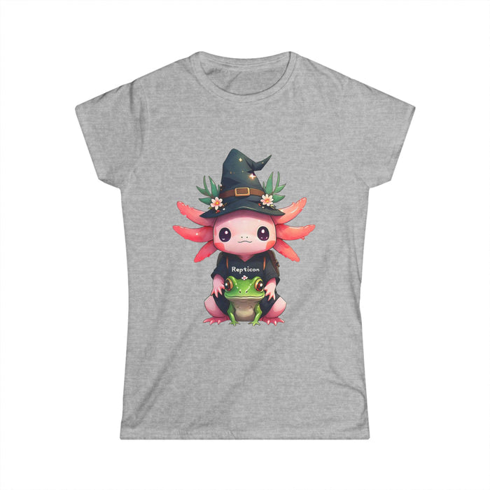 Repticon Women's Softstyle Tee w/ Axolotl