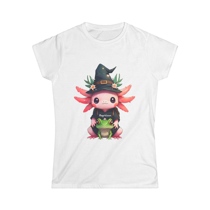 Repticon Women's Softstyle Tee w/ Axolotl