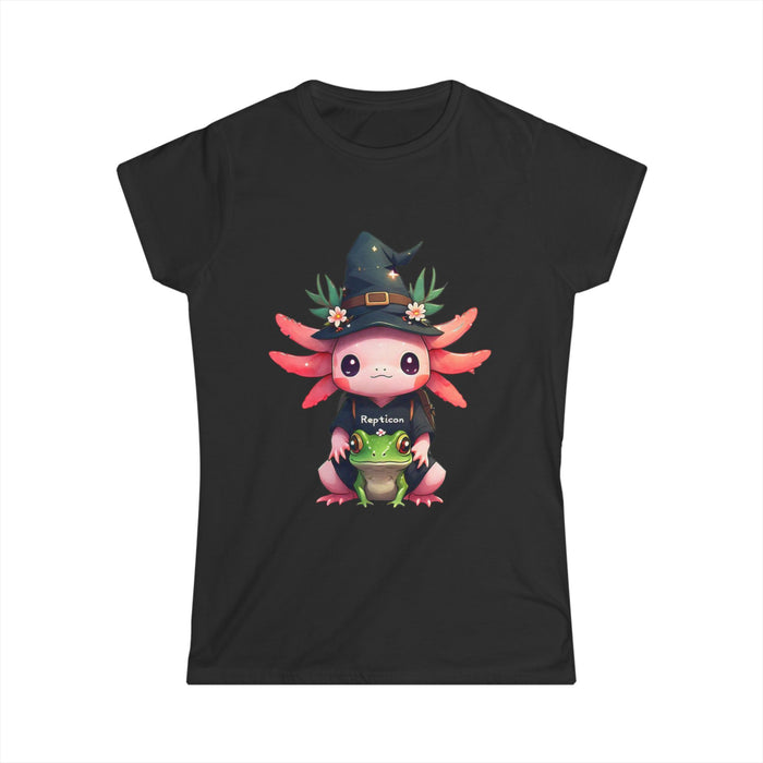 Repticon Women's Softstyle Tee w/ Axolotl