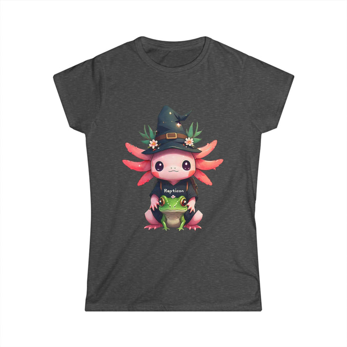 Repticon Women's Softstyle Tee w/ Axolotl