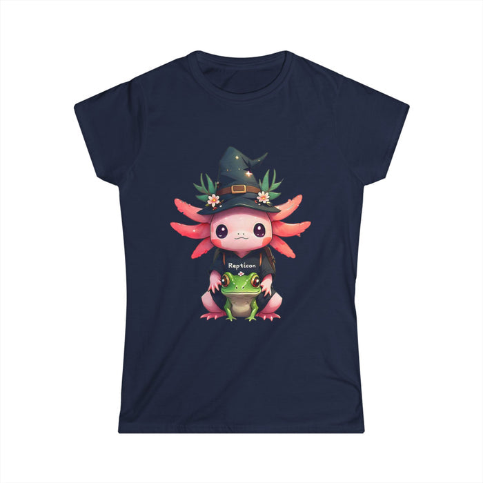 Repticon Women's Softstyle Tee w/ Axolotl