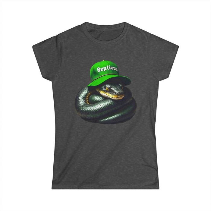Repticon Women's Softstyle Tee w/ Black Snake