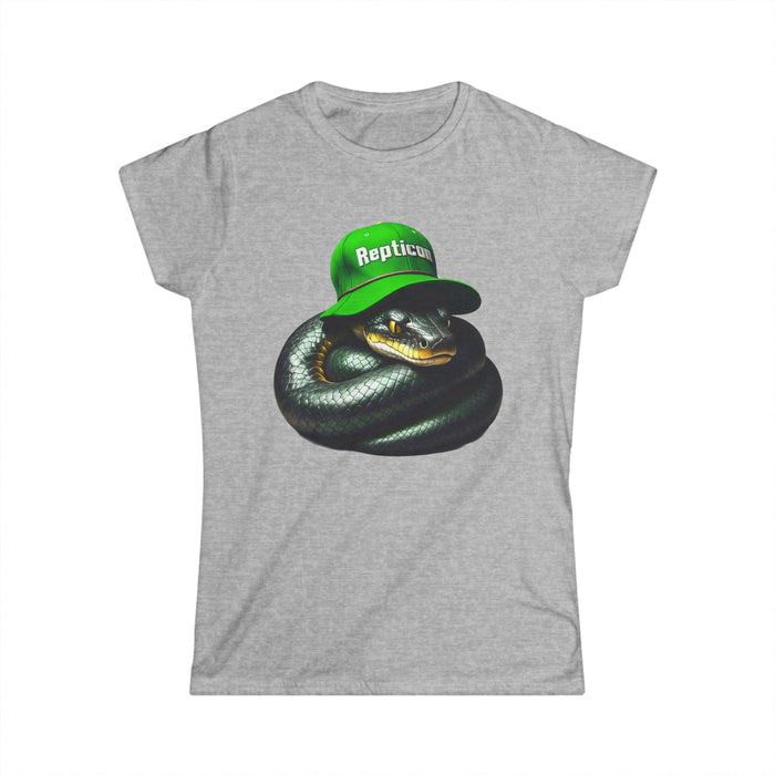 Repticon Women's Softstyle Tee w/ Black Snake