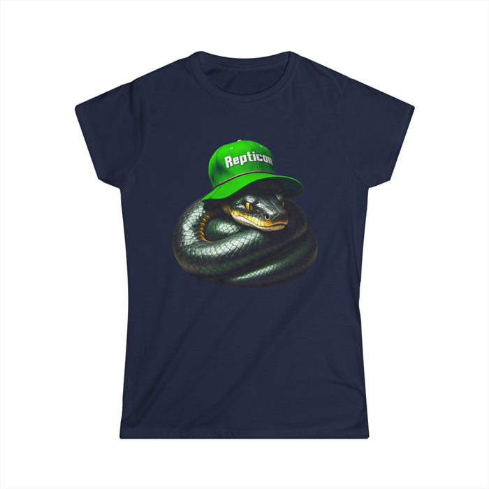Repticon Women's Softstyle Tee w/ Black Snake