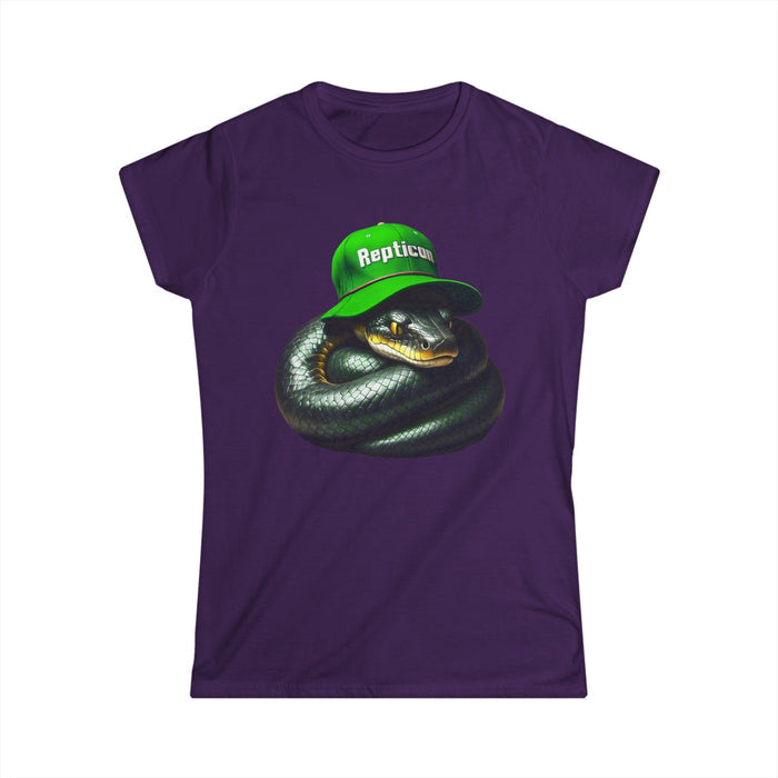 Repticon Women's Softstyle Tee w/ Black Snake