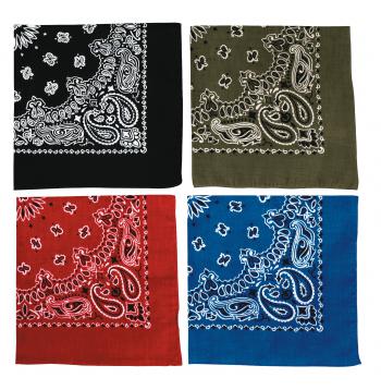 Rothco Trainmen Paisley Bandana - 22" X 22"