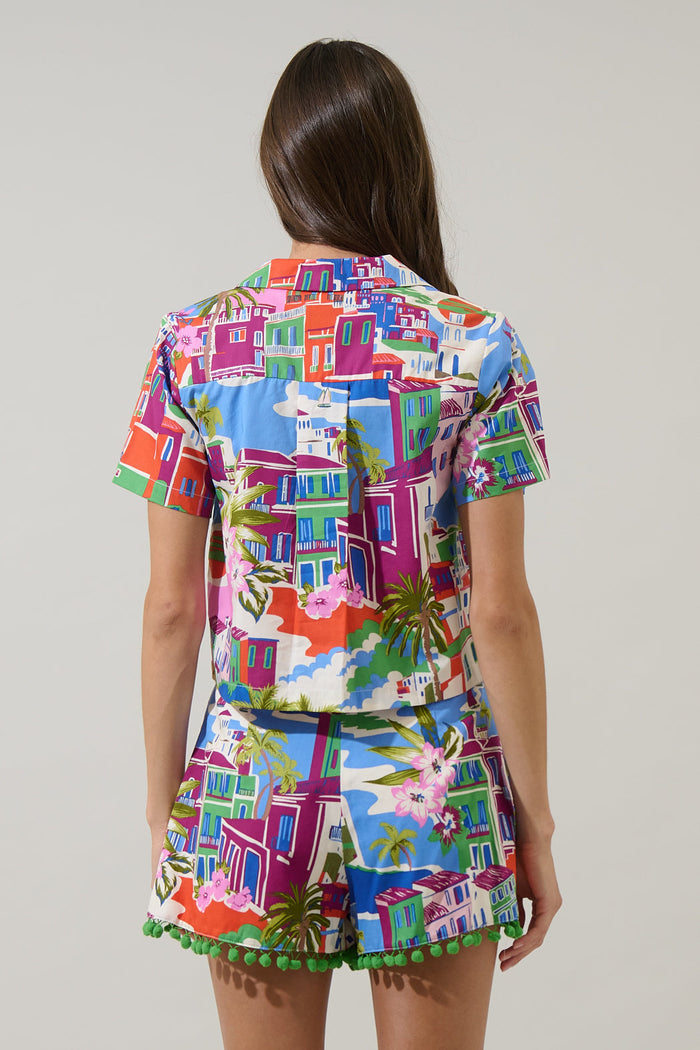 Rumi Town Marlie Collared Top