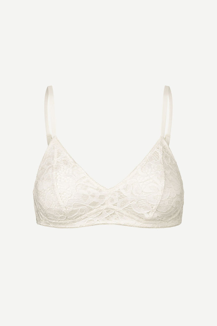 Samsoe Samsoe - Maaliko Bra Eggnog – Soutien Gorge en Dentelle Coquille d’oeuf-Sous-Vêtements-F21100214