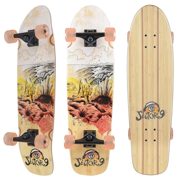 Sector 9 Bamboozler Patrol Complete Longboard top view