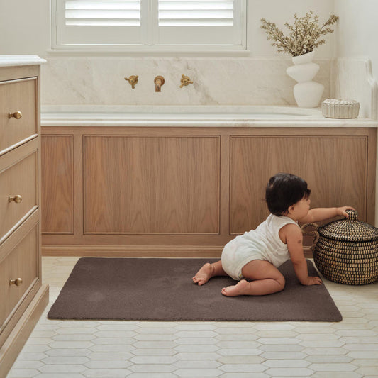 Sense Mink Bath Mat made from 100% recycled content, fully machine washable.