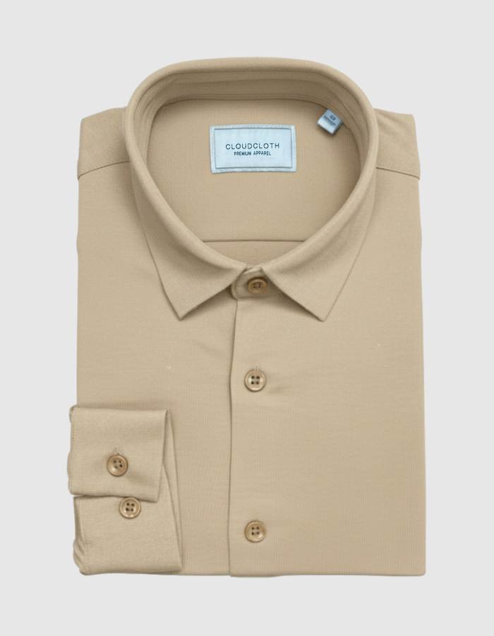 SH9902 BOY'S PREMIUM STRETCH SHIRT - Available in Navy, Light Blue, Tan