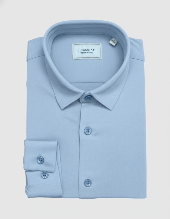 SH9902 BOY'S PREMIUM STRETCH SHIRT - Available in Navy, Light Blue, Tan