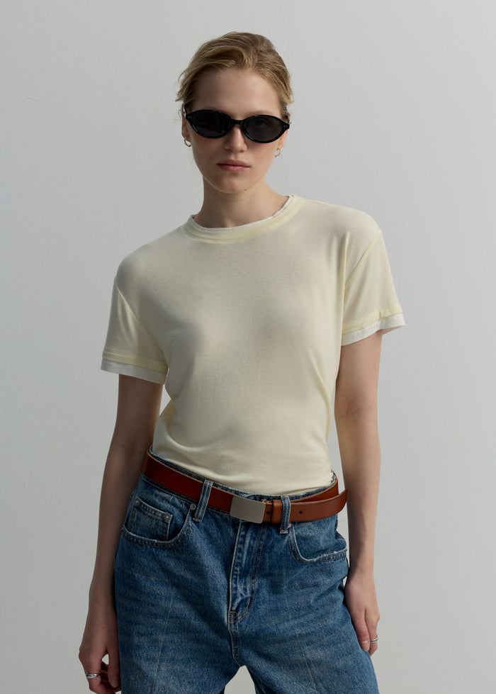 SHEER LAYERS TEE