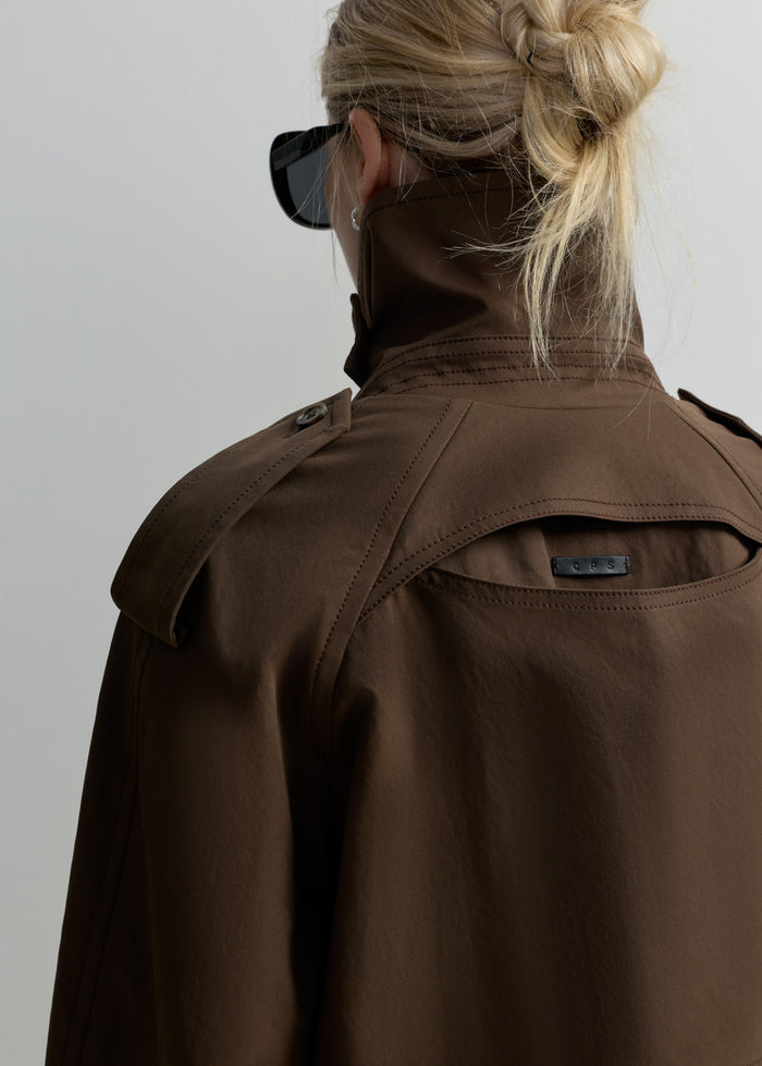 SHORT BELTED TRENCH JACKET