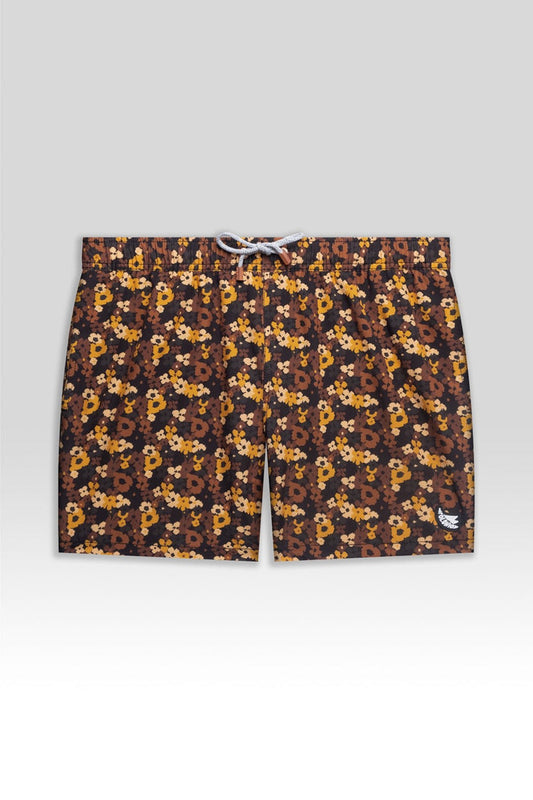 Short de Baño Classic Pixel Floral - Polonio Uruguay