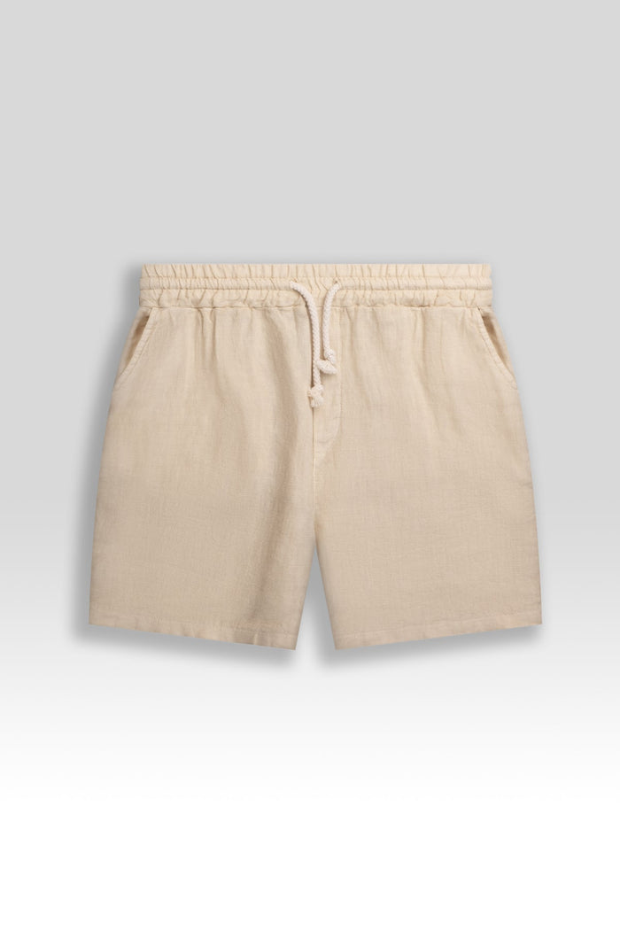 Short De Lino Premium Almendra - Polonio Uruguay