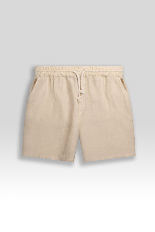 Short De Lino Premium Almendra - Polonio Uruguay