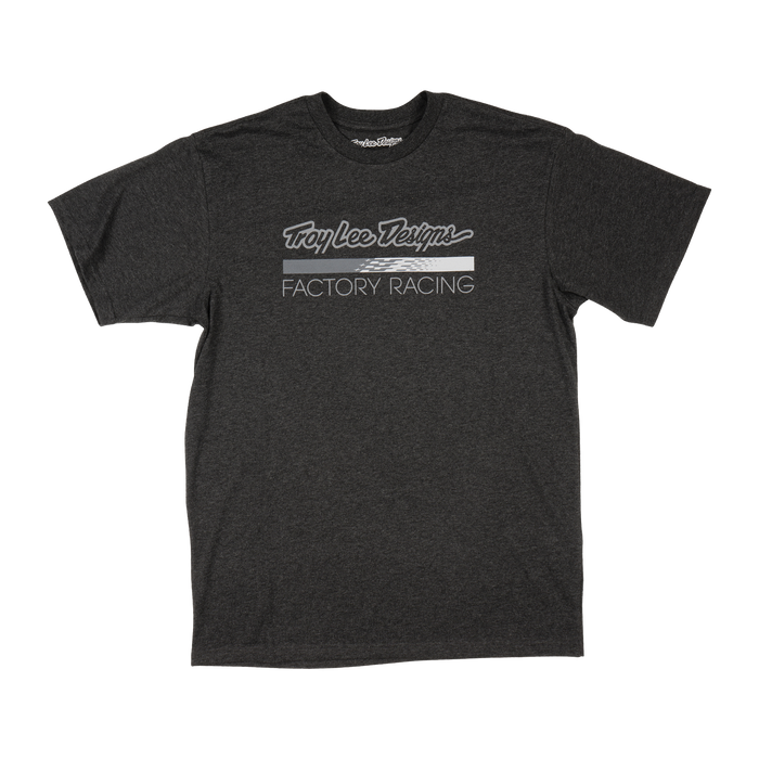 Short Sleeve Tee Troy Lee Designs Factory Racing Black Heather / Gray