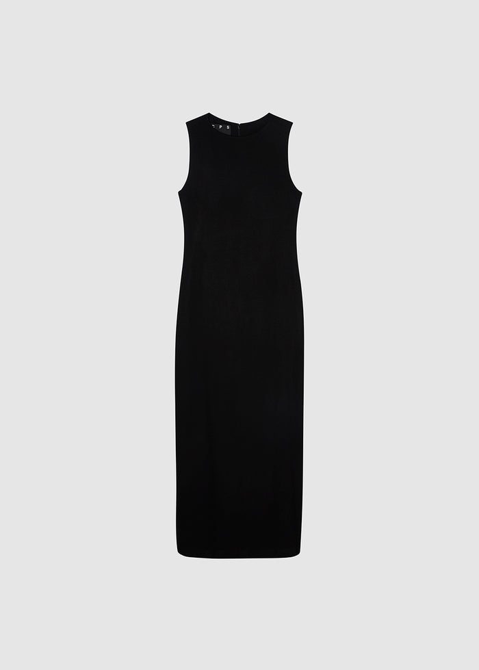 SLEEVELESS JERSEY MAXI DRESS