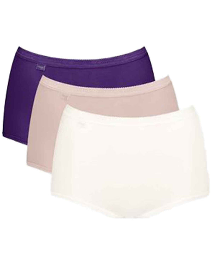 Sloggi 3 Colour Maxi Briefs - Multi - Country Collection