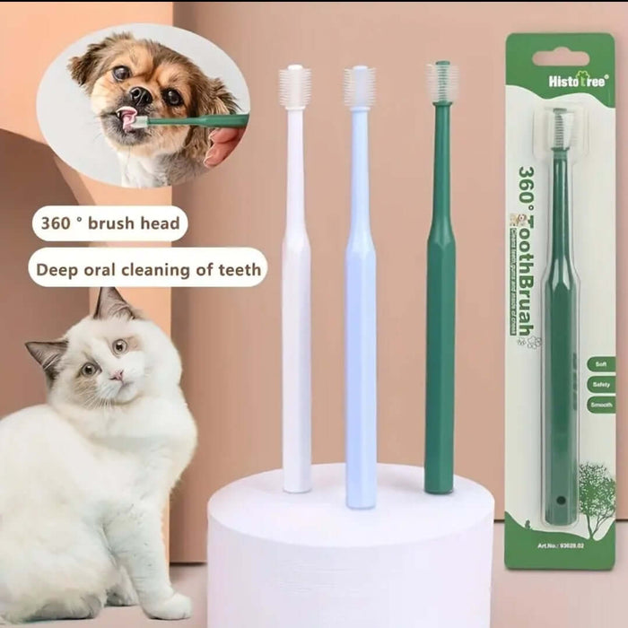 Small Round Pet Toothbrush