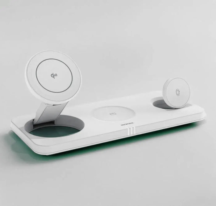 SNAPStation ATRIUM Qi2 23W 4-in-1Magnetic Wireless Charging Station MICRODIA