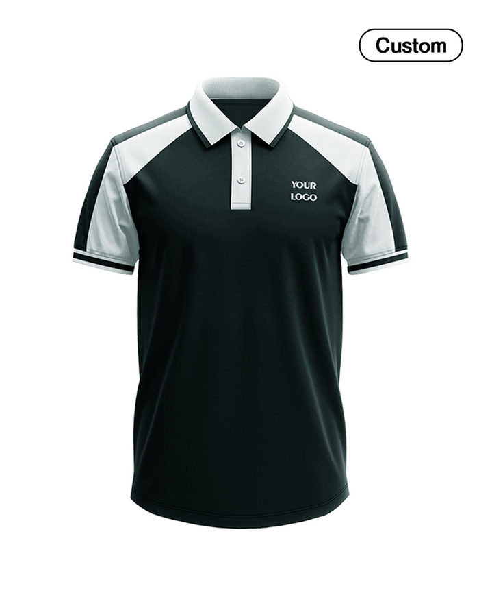 Staff Polos - Raglan White Accent - Personalized Tee - UNISWIFT USA