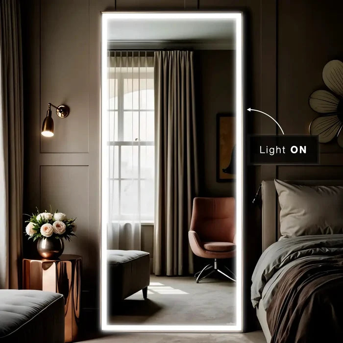 Stainless Steel Metal Frame Mirror | Buy Online India - Glazonoid