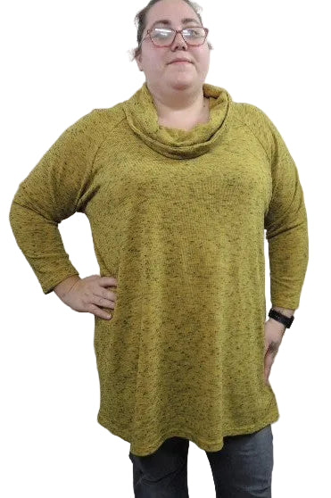 Stretch Cowl Necked Top