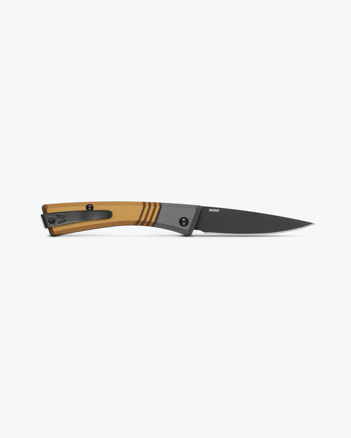Successor™ Burnt Brass Aluminum - Back Side Profile Open | Benchmade Knife Co.