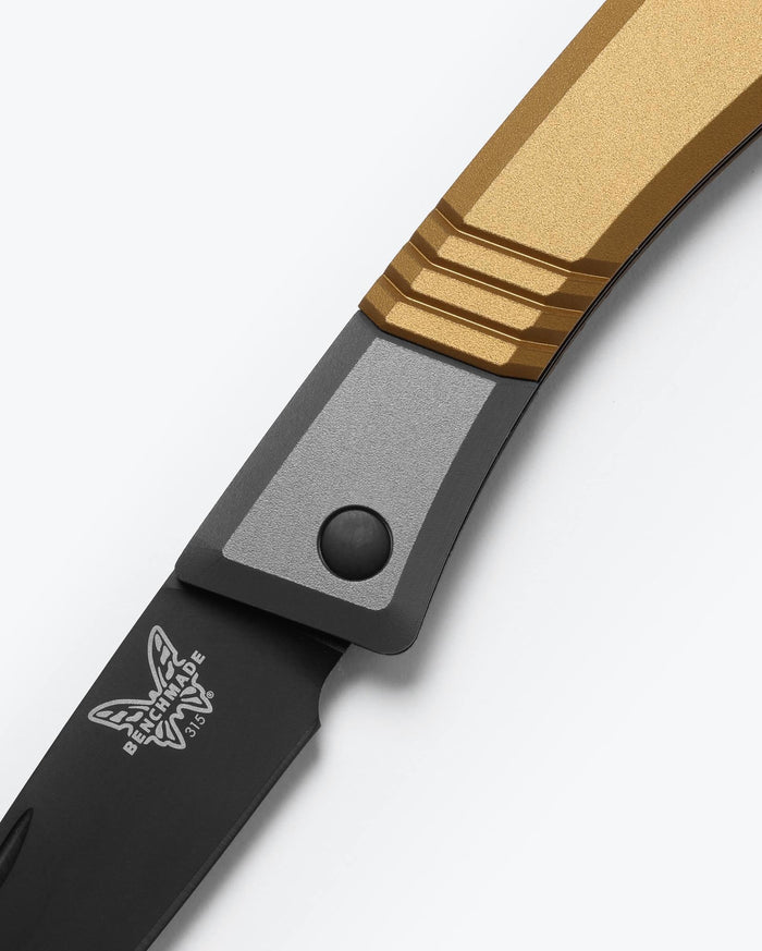 Successor™ Burnt Brass Aluminum - Handle Detail Close Up | Benchmade Knife Co.