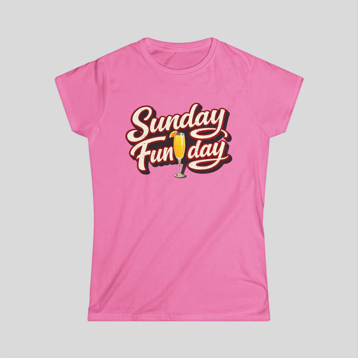 Sunday Funday Women’s T-Shirt – Mimosa Brunch Graphic Tee | Teesrus716