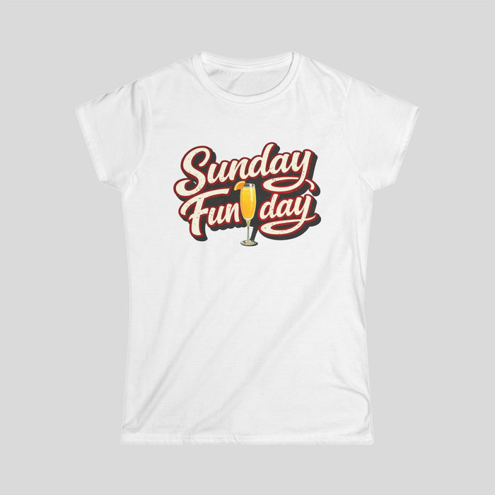 Sunday Funday Women’s T-Shirt – Mimosa Brunch Graphic Tee | Teesrus716