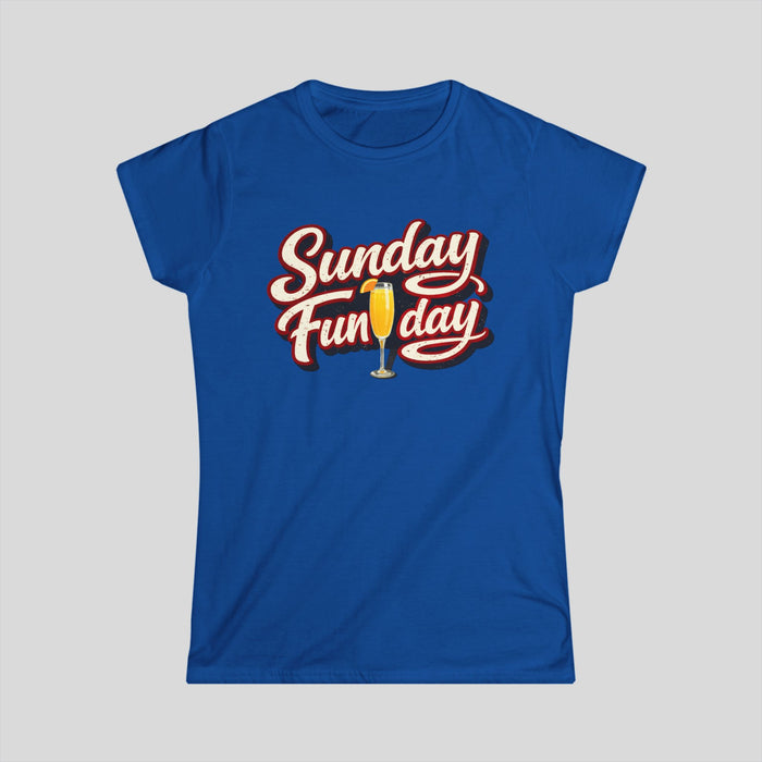 Sunday Funday Women’s T-Shirt – Mimosa Brunch Graphic Tee | Teesrus716