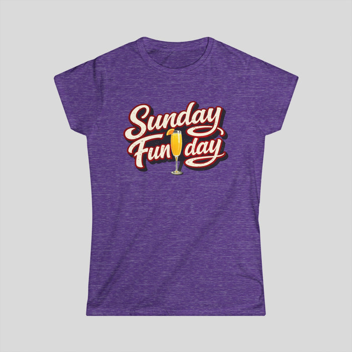 Sunday Funday Women’s T-Shirt – Mimosa Brunch Graphic Tee | Teesrus716