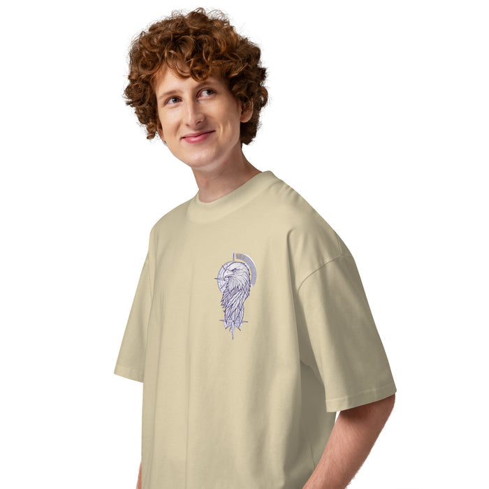 T-shirt col montant Freedom Eagles pierre profil gauche