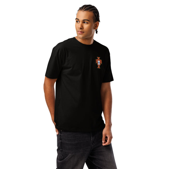 T-shirt premium Cristiano Ronaldo Portugal noir - football homme