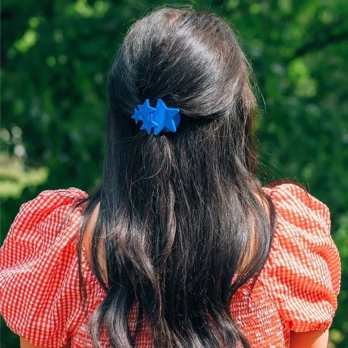 Teleties - Blue Shooting Star Tiny Flat Hair Clip