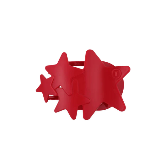 Teleties - Red Shooting Star Medium Flat Hair Clip