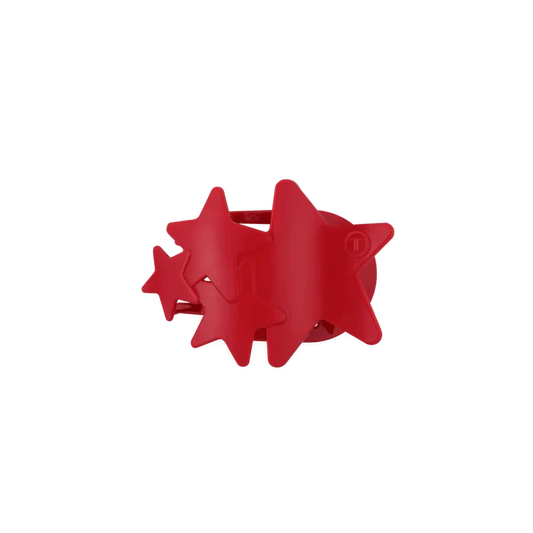Teleties - Red Shooting Star Small Flat Hair Clip