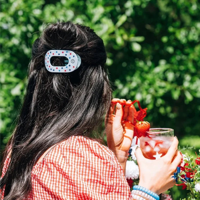 Teleties - United We Sparkle Small Flat Round Hair Clip
